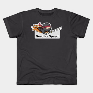 Ninja Warrior – Need for Speed Kids T-Shirt